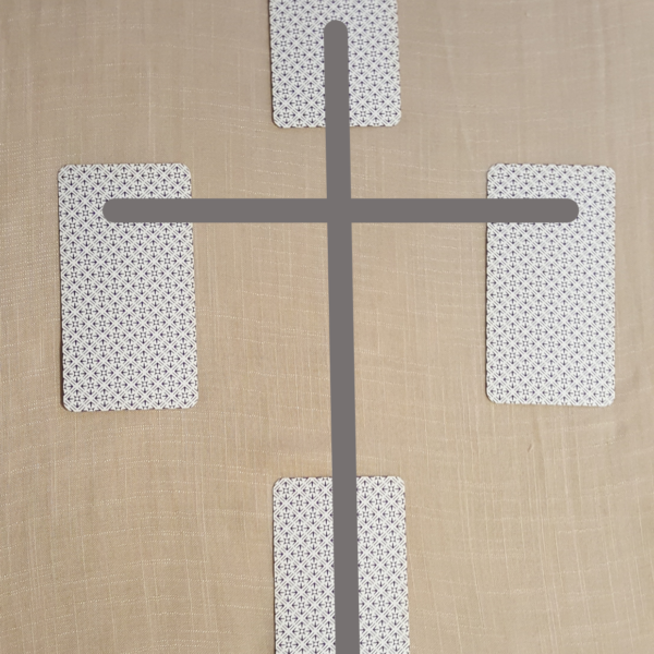 5 LAMES LE TIRAGE EN CROIX LA VOIE DES LAMES